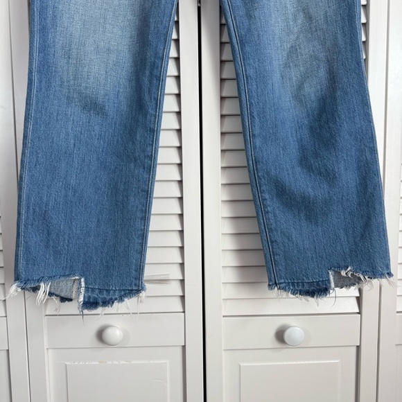 J Brand Ivy Slouchy High Rise Straight Leg Baggy Crop Jeans Step Hem Size 25 - Picture 4 of 10
